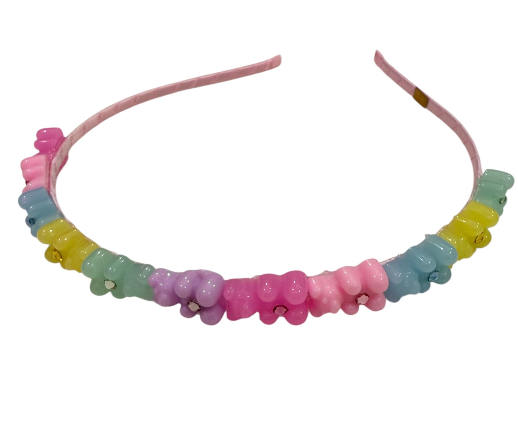 Thin Pastel Rainbow Gummy Bear Headband